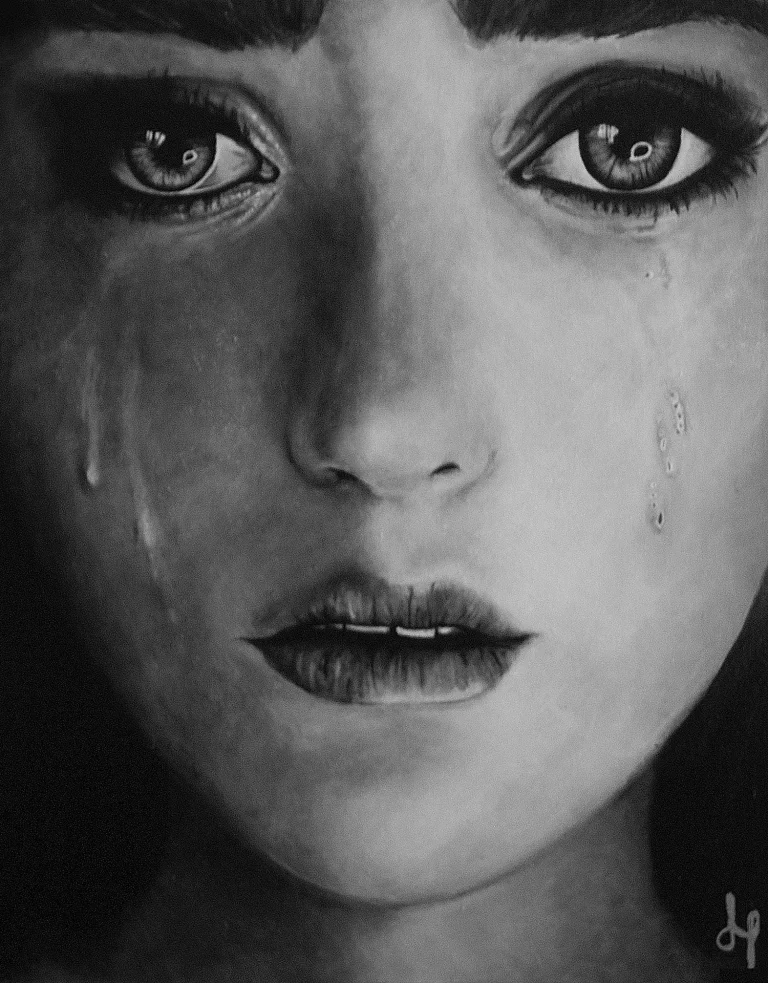 Portrait artwork in bold, luminous color by Jessa Lamoureux.