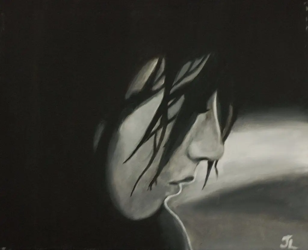 Portrait artwork in bold, luminous color by Jessa Lamoureux.